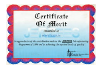 Certificat de mérite Jerzees