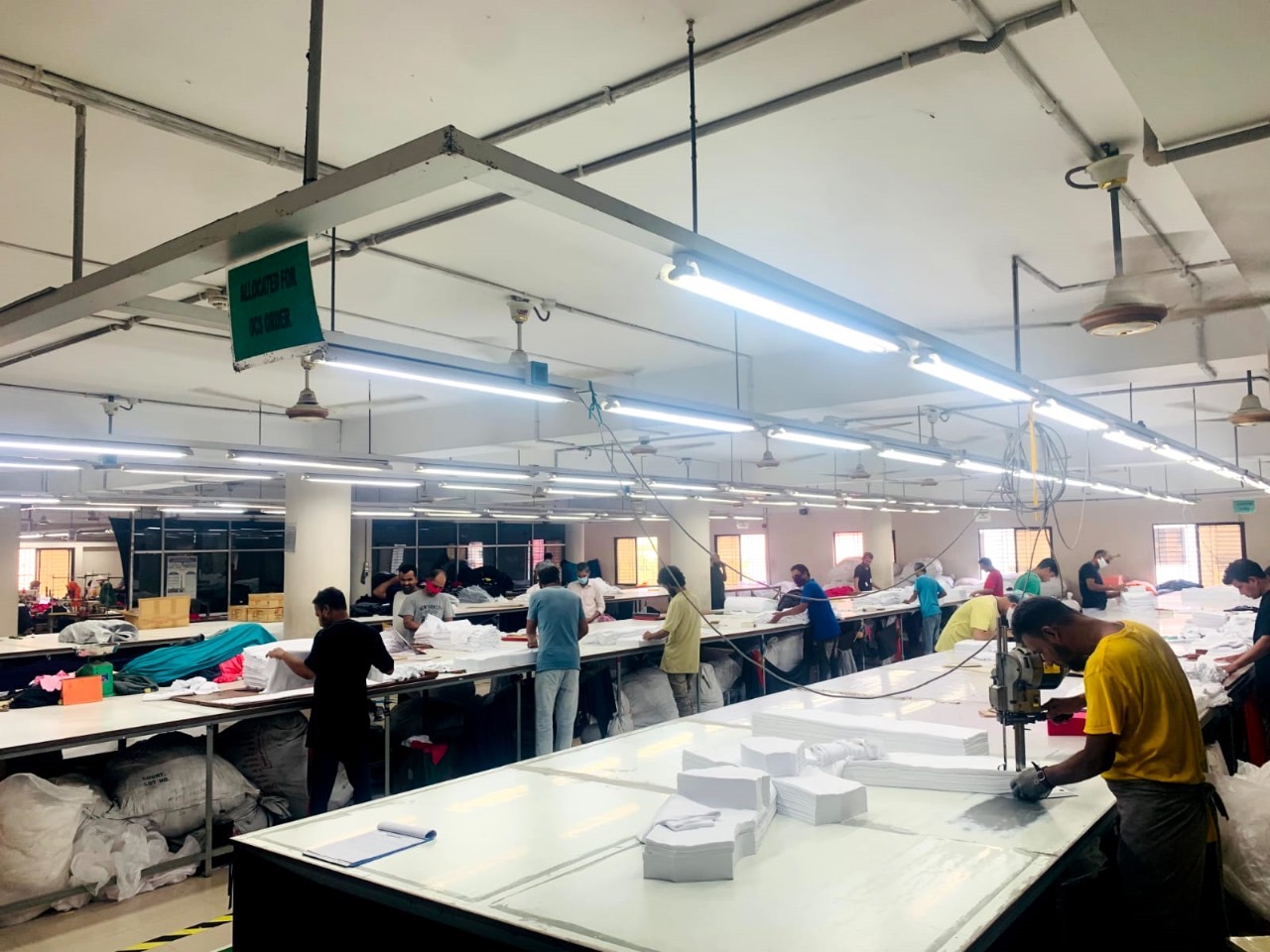 Atelier de couture – ligne de production