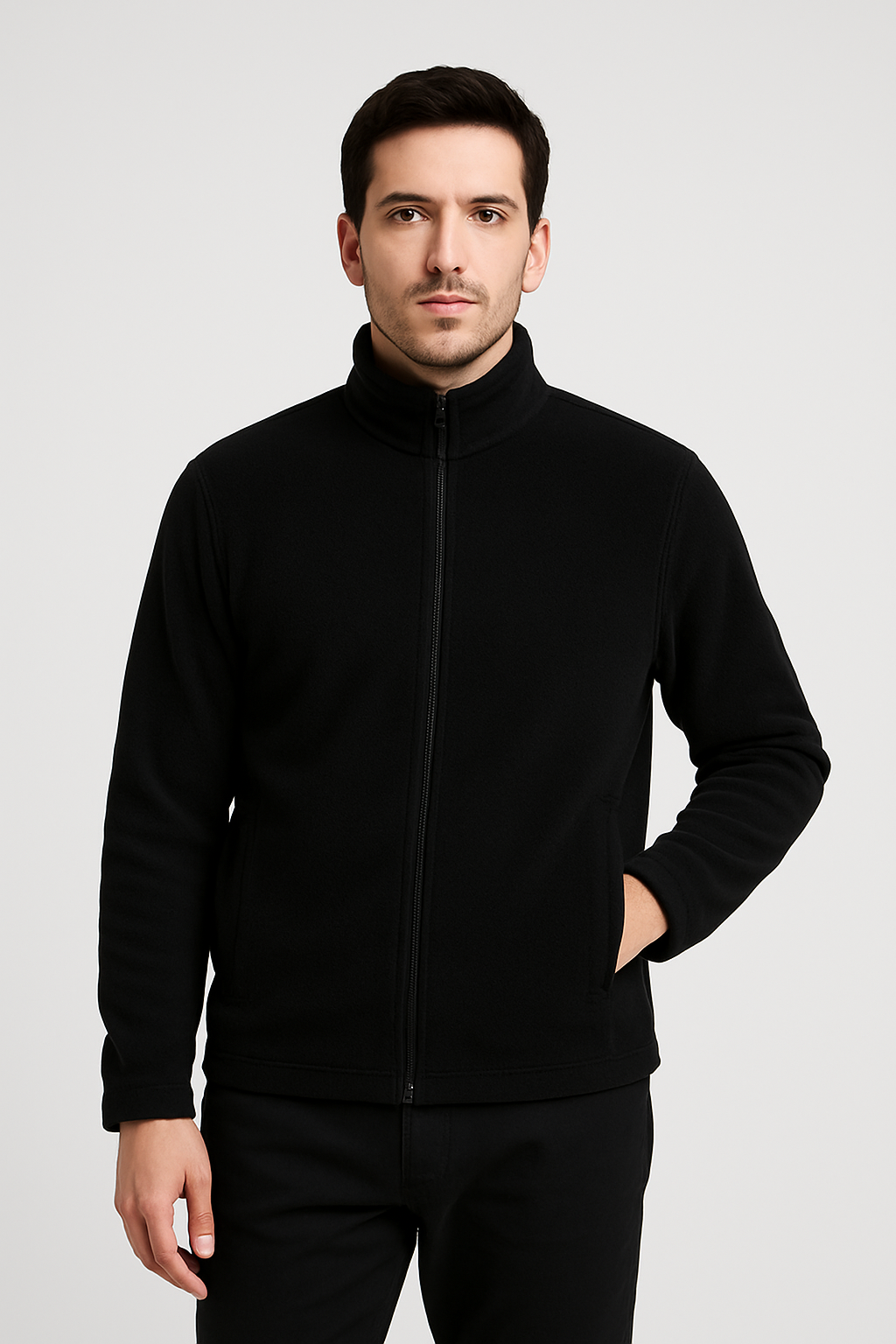 Polaire col montant Black