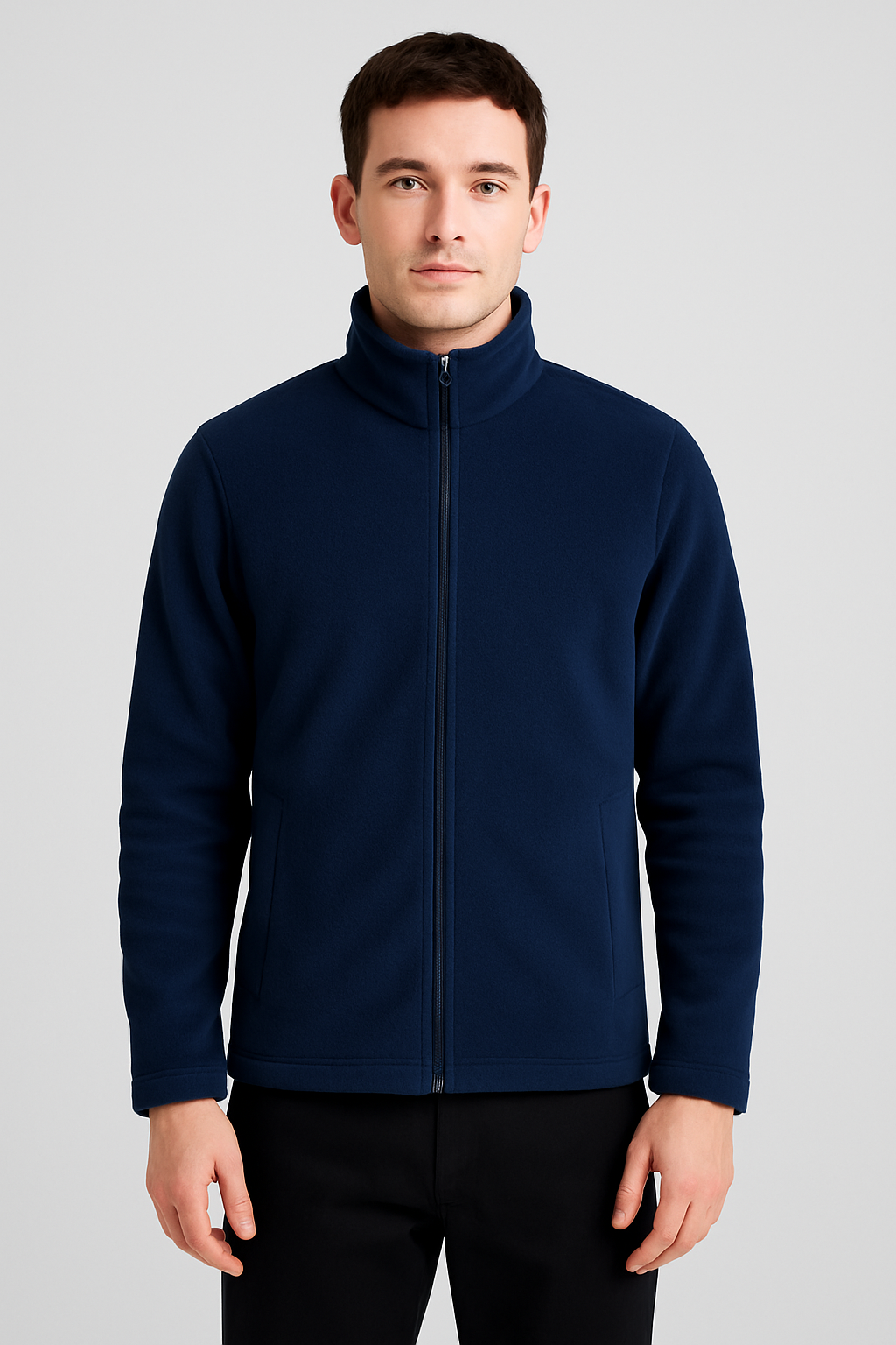 Polaire col montant Navy