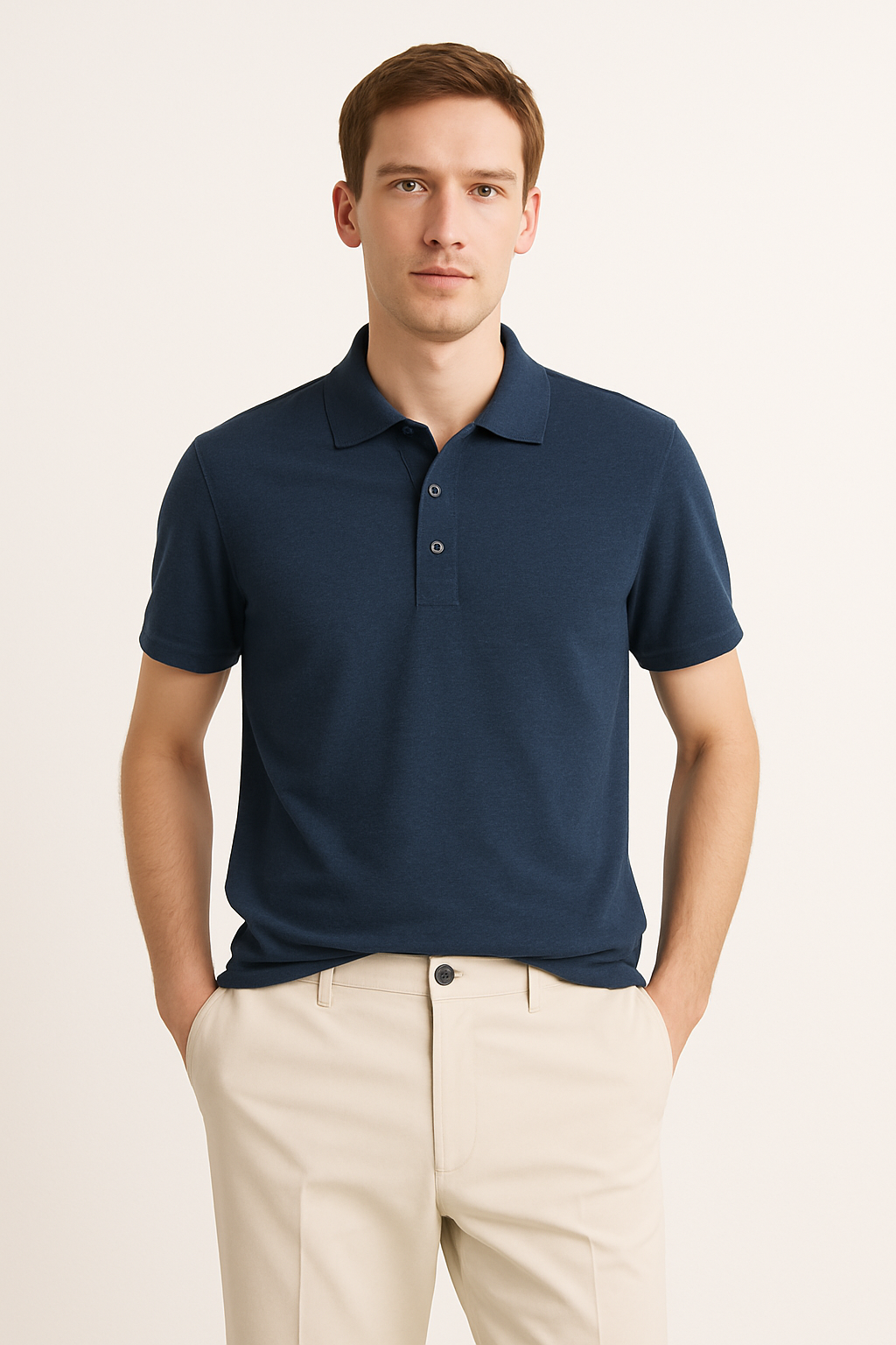 Polo (S–2XL) Navy blue