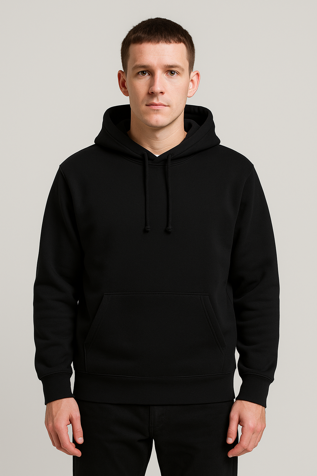 Sweat à capuche sans zip Black