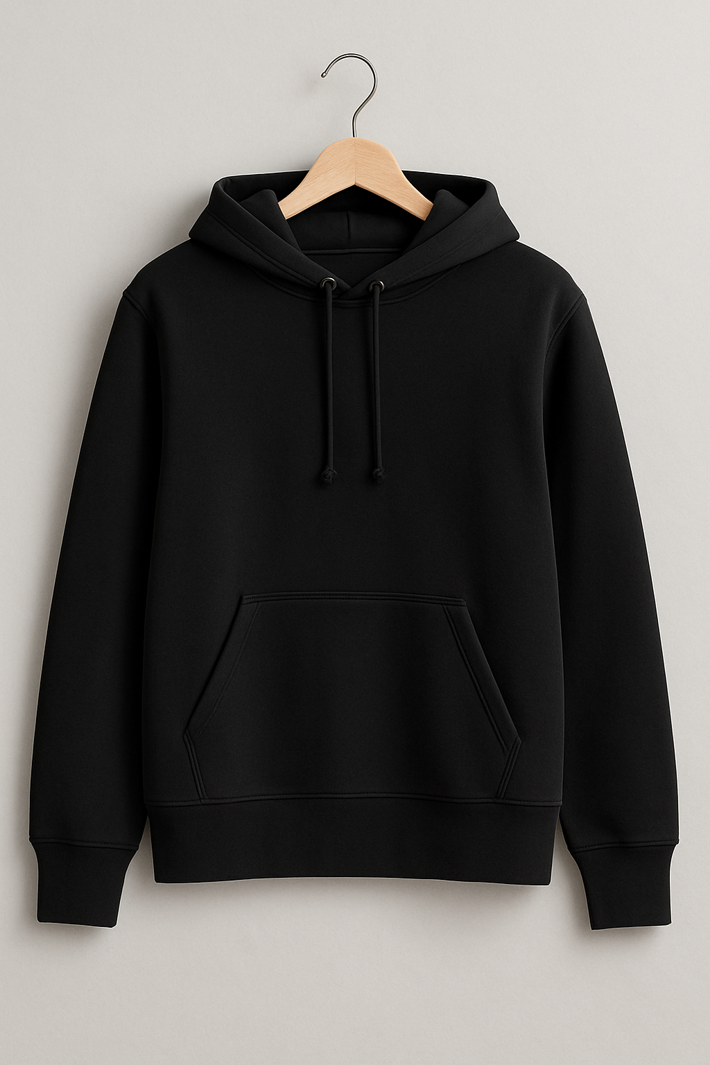 Sweat à capuche sans zip Black