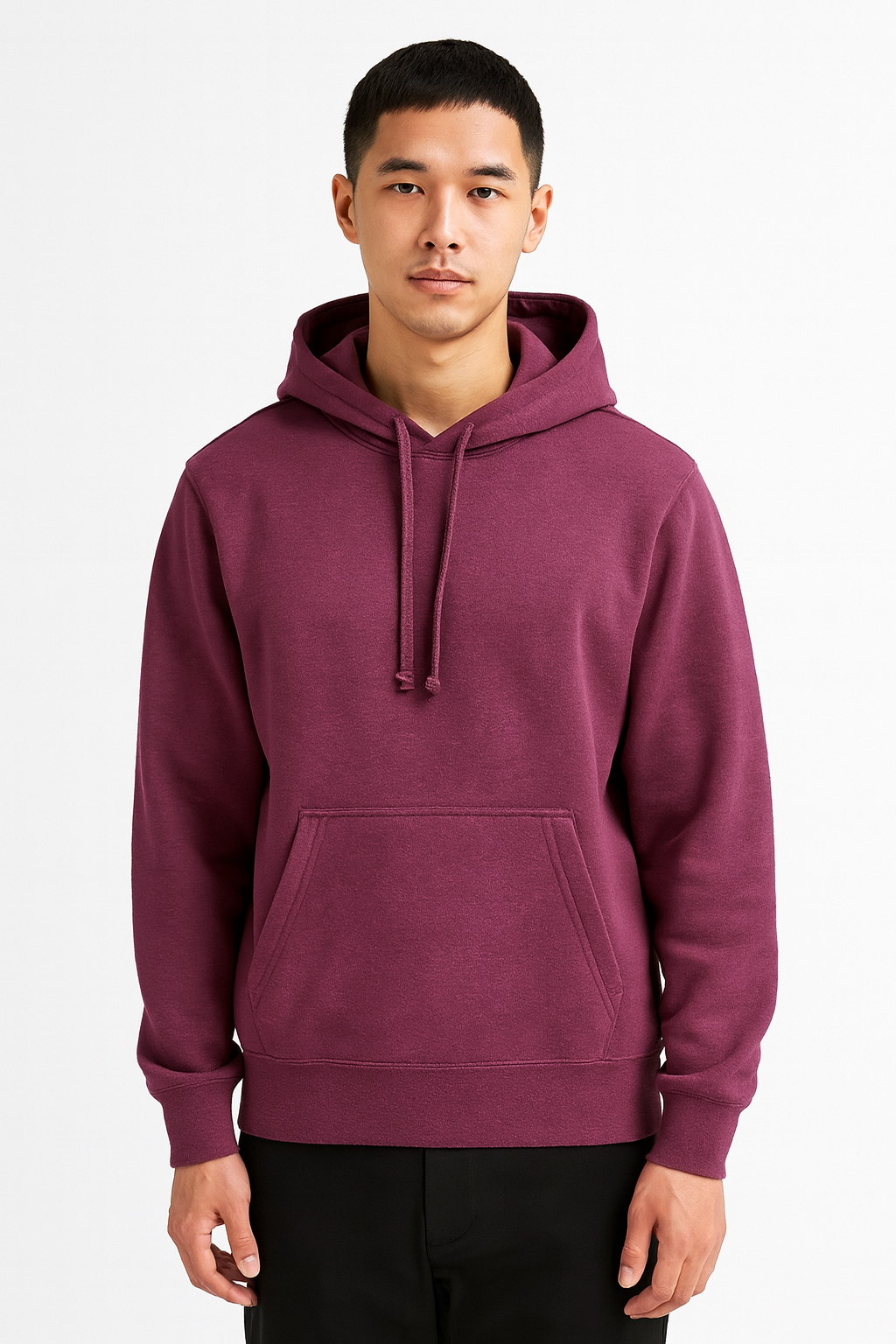 Sweat à capuche sans zip Maroon