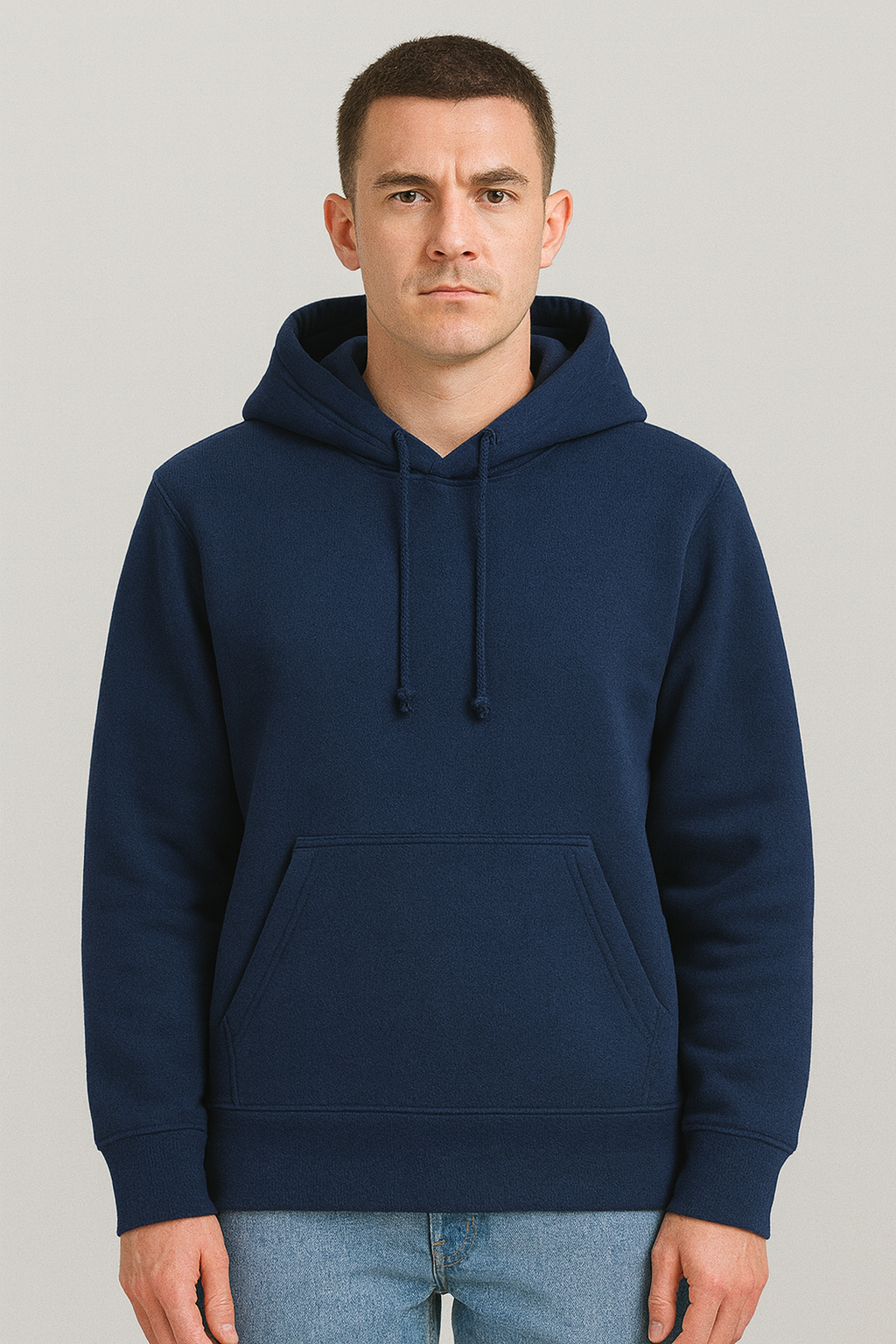 Sweat à capuche sans zip Navy