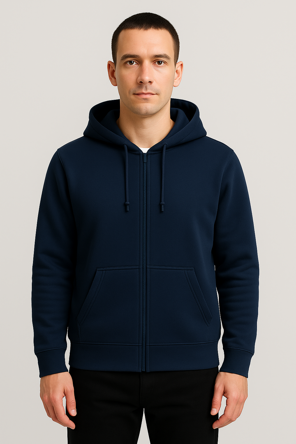 Sweat à capuche avec zip Navy blue