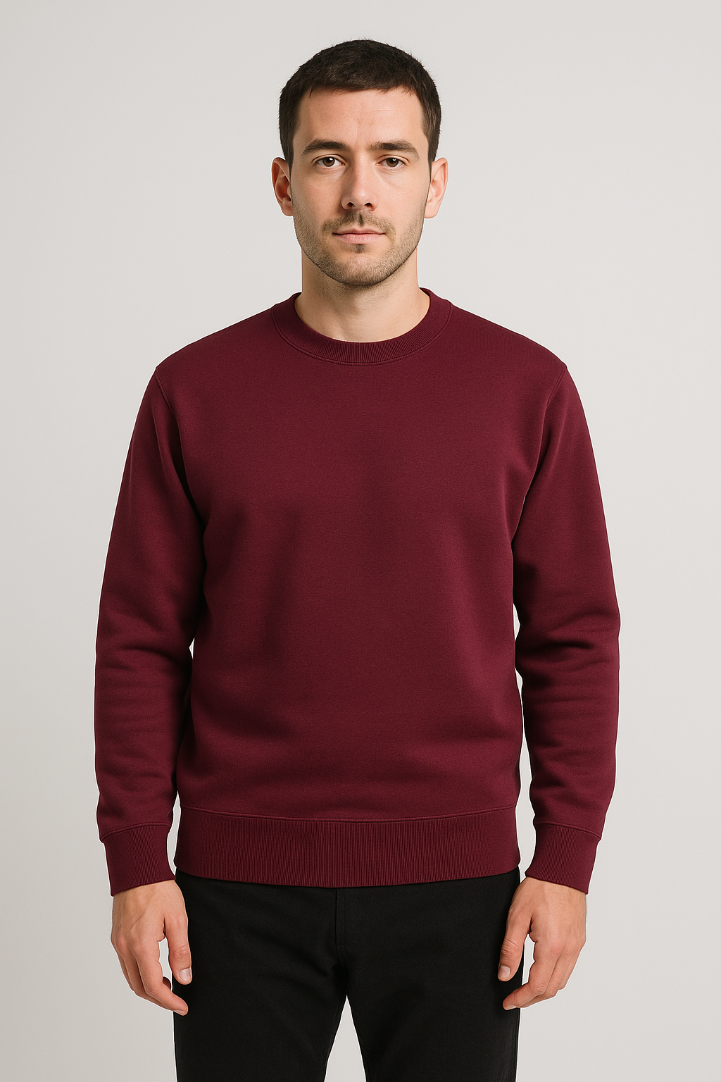 Sweat col rond Maroon