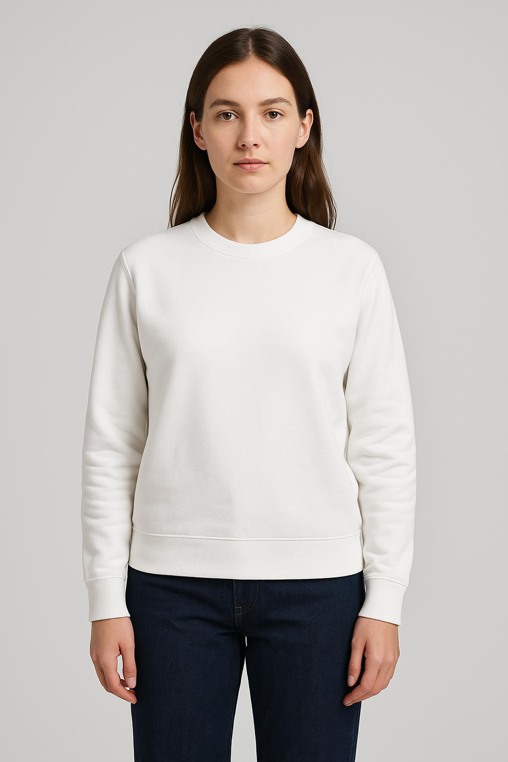Sweat col rond White