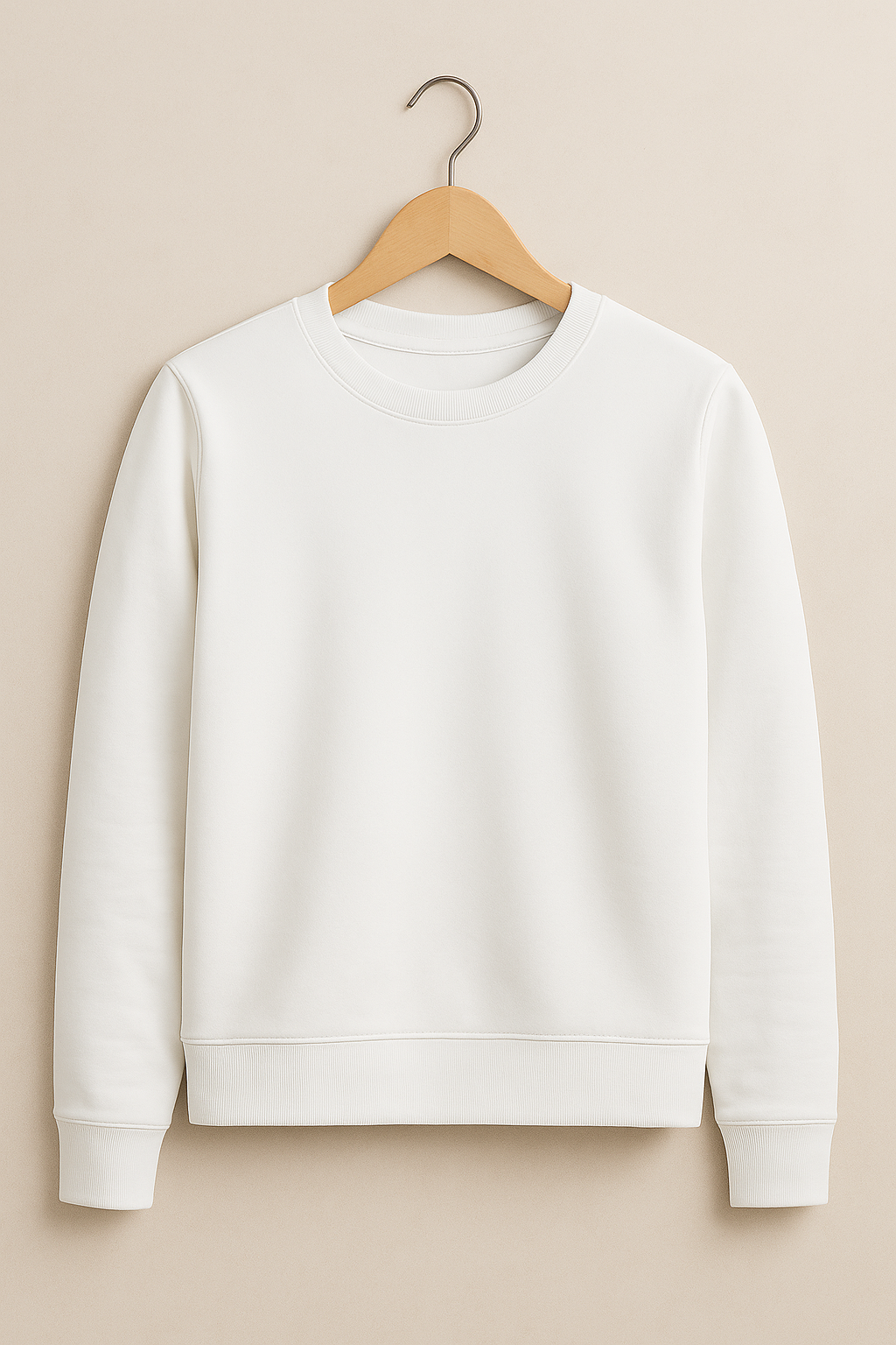 Sweat col rond White
